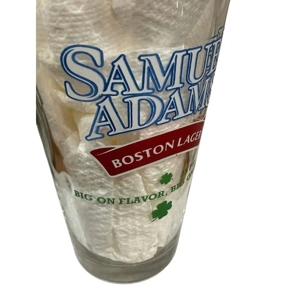 Samuel Adams Boston Lager Perfect Pint 3 Leaf Clover Beer Glass